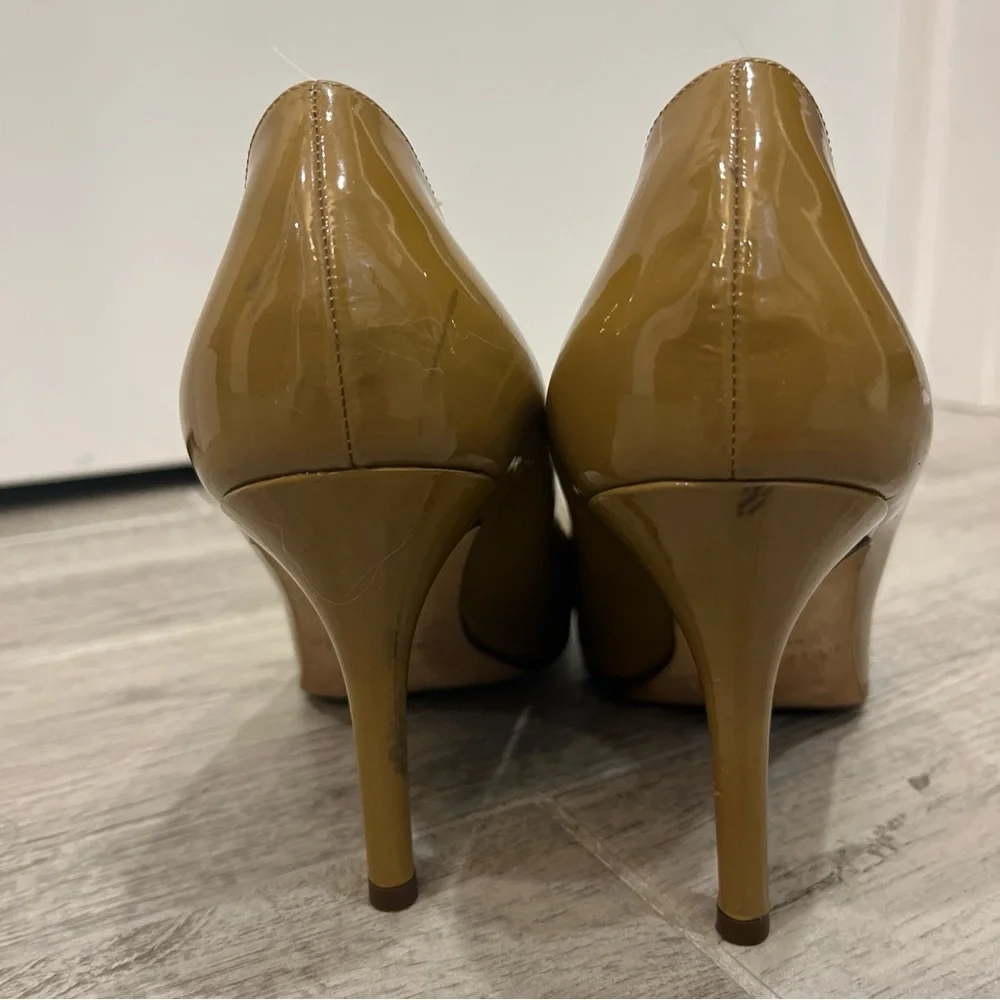 Kate Spade Women's Tan Patent Heels‎ Stiletto Pumps Size 7.5 B